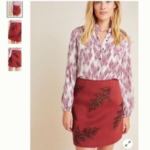 Anthropologie Druv Kapoor Fatima skirt size 16